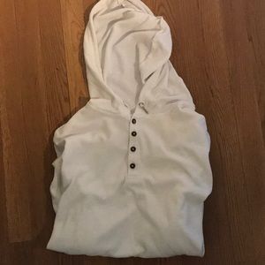 Long sleeve button hoodie
